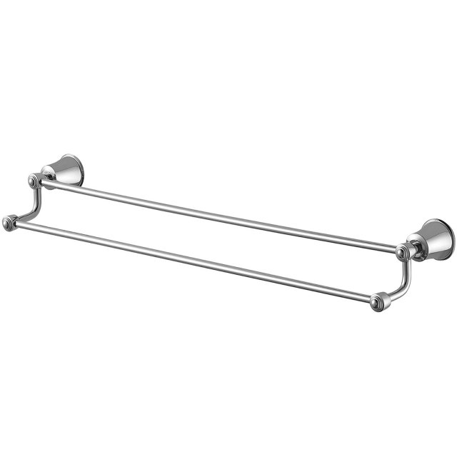 OMNIRES Wieszak ART LINE na ręcznik podwójny 65 cm chrom połysk AL532