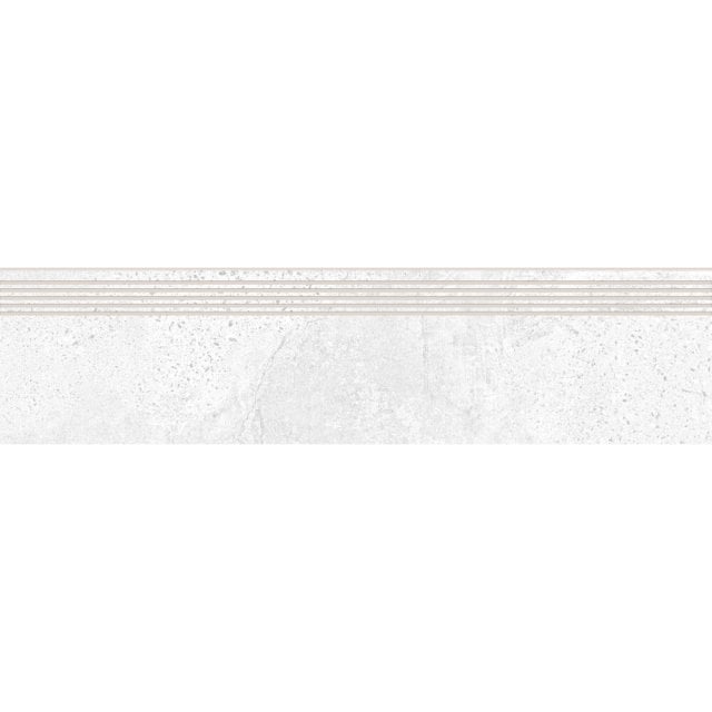 Gres szkliwiony stopnica MOONROW white mat 29,8x119,8 gat. I Cersanit