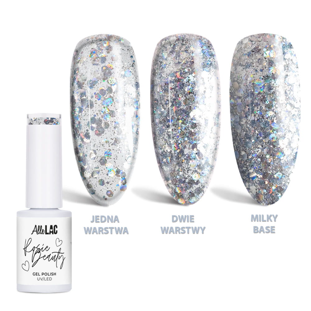 Lakier hybrydowy LED/UV Gel Polish AlleLac x Rosie Beauty Max Glow 6g
