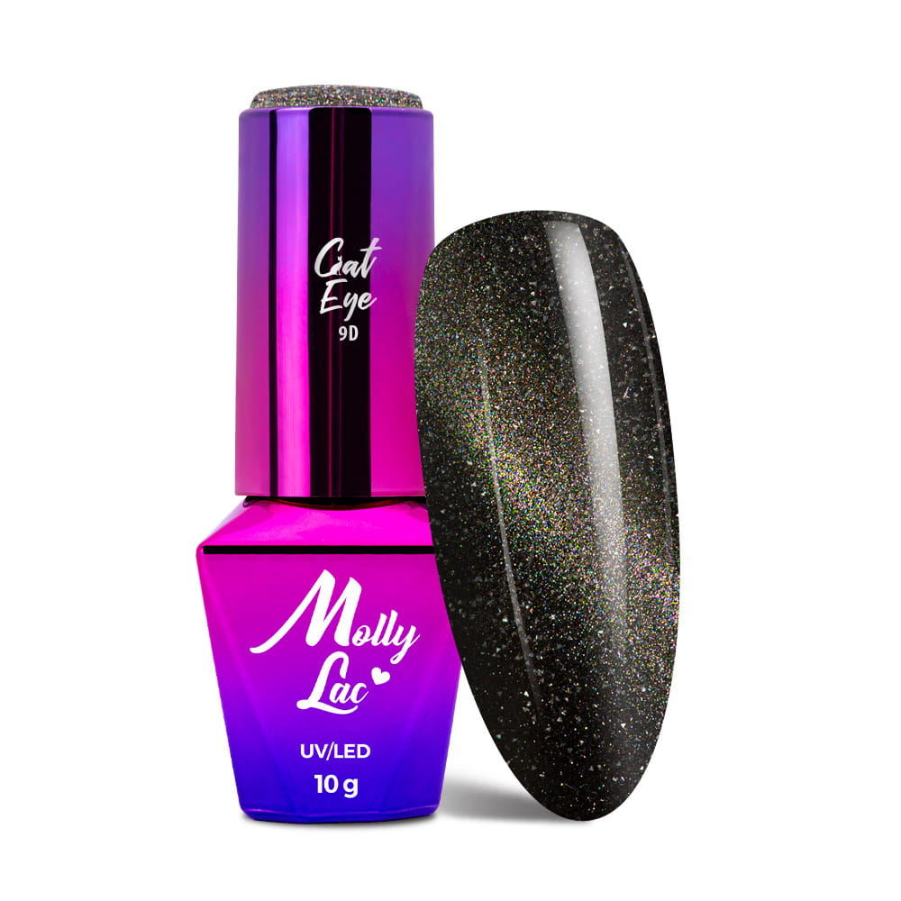 Lakier hybrydowy LED/UV Gel Polish MollyLac Cat Eye Flashing Magic Nr 156 10g