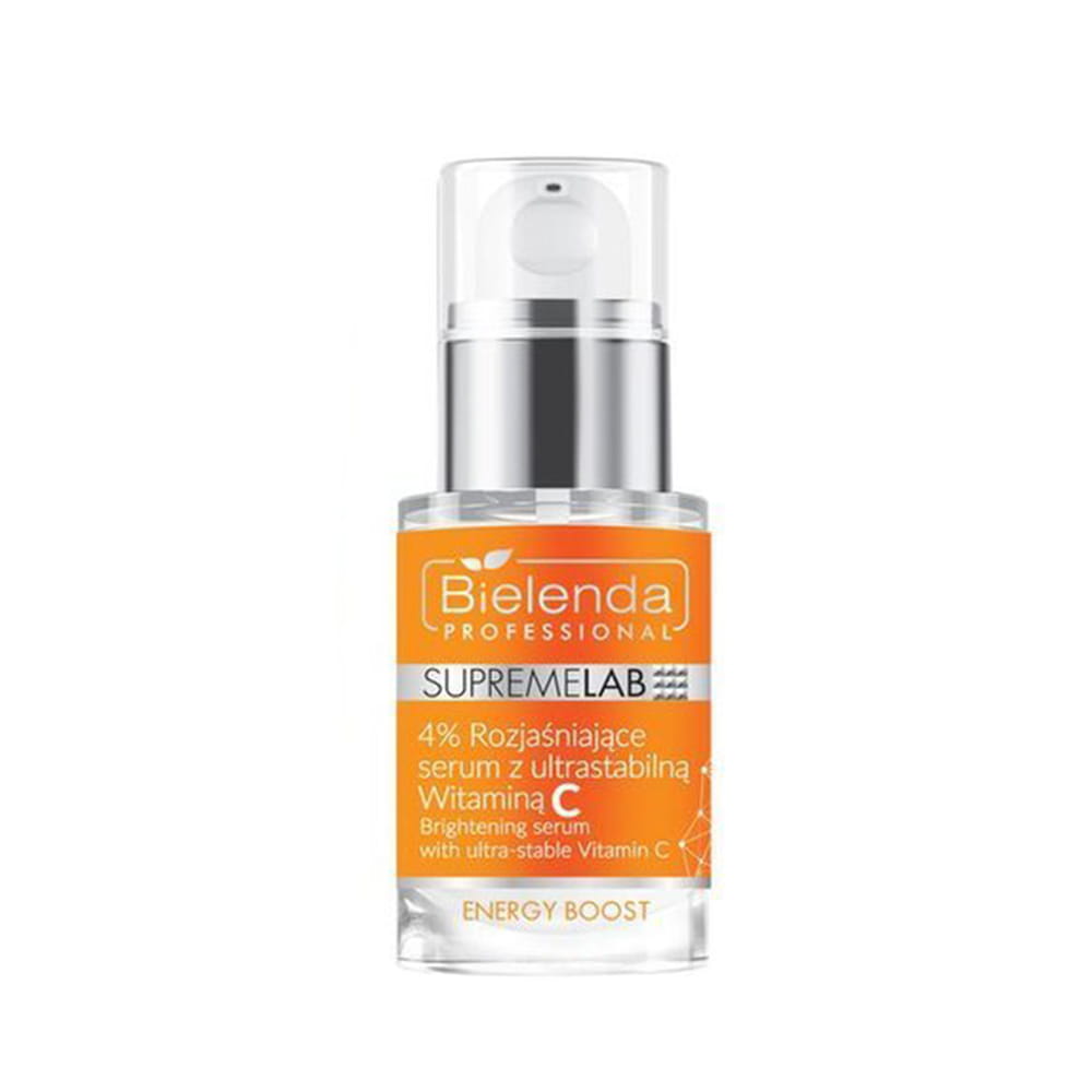 Serum rozjaśniające skórę Bielenda SupremeLab Energy Boost z ultrastabilną witaminą C 15 ml
