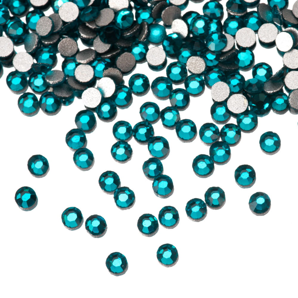 Cyrkonie do paznokci szklane SS5 Blue Zircon ok.1440 szt paczka