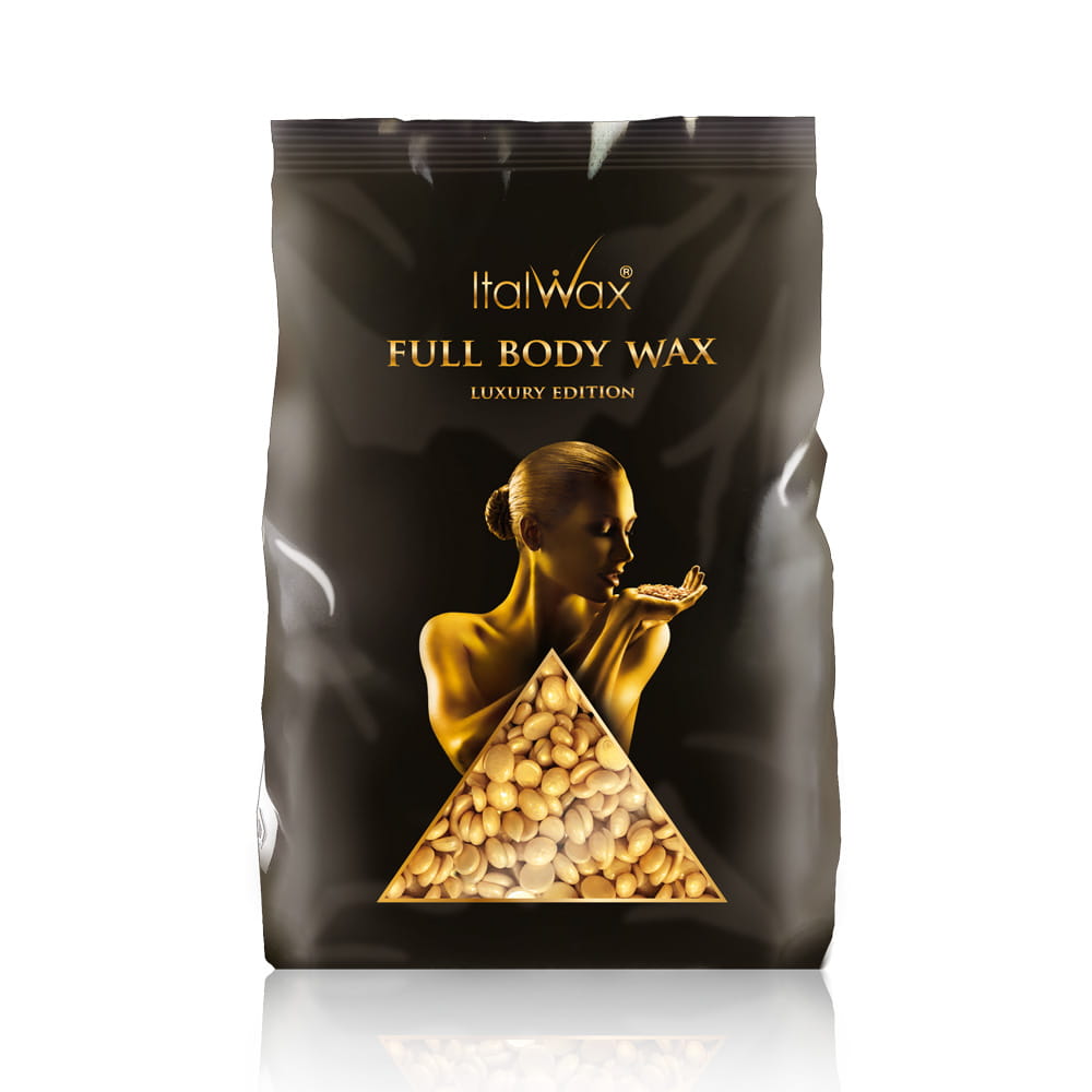 Luksusowy wosk niskotemperaturowy w dropsach do depilacji bezpaskowej Italwax Full Body Wax 1 kg