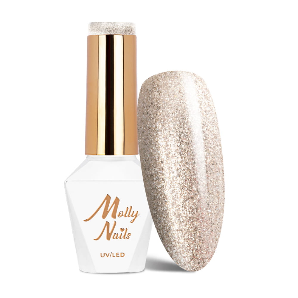 Lakier hybrydowy LED/UV Gel Polish Molly Nails Sensual Nr 207 Victoria HEMA/Di-HEMA Free 8g