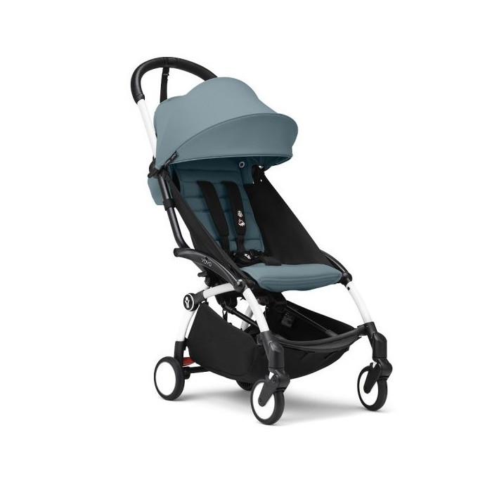Stokke Yoyo 3 - wózek spacerowy-Aqua/ Biała rama