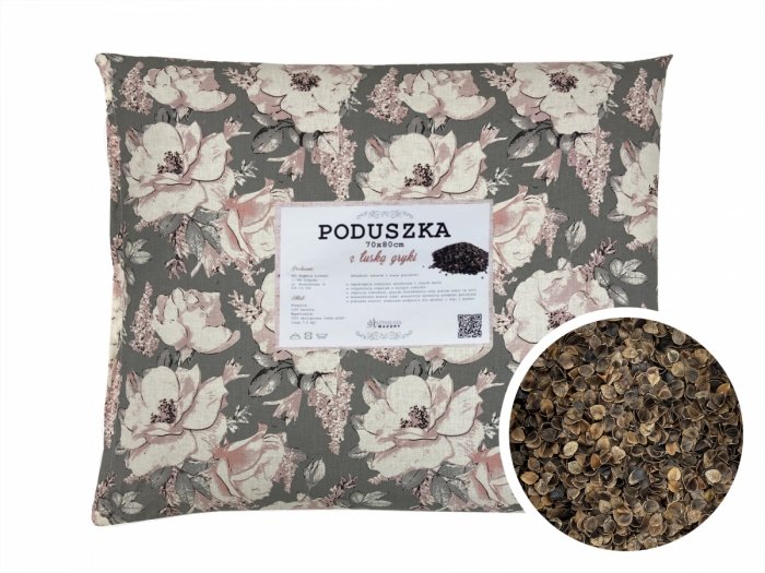 Poduszka z łuską gryki 70x80 wz. 7 peonia