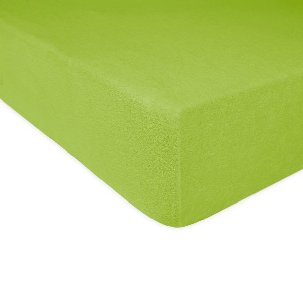Grube Prześcieradło FROTTE 160x200 na gumkę wz. 014 zieleń nowa