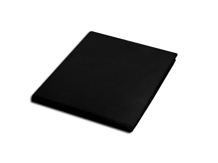 Prześcieradło bez gumki bawełna 160x200 czarny