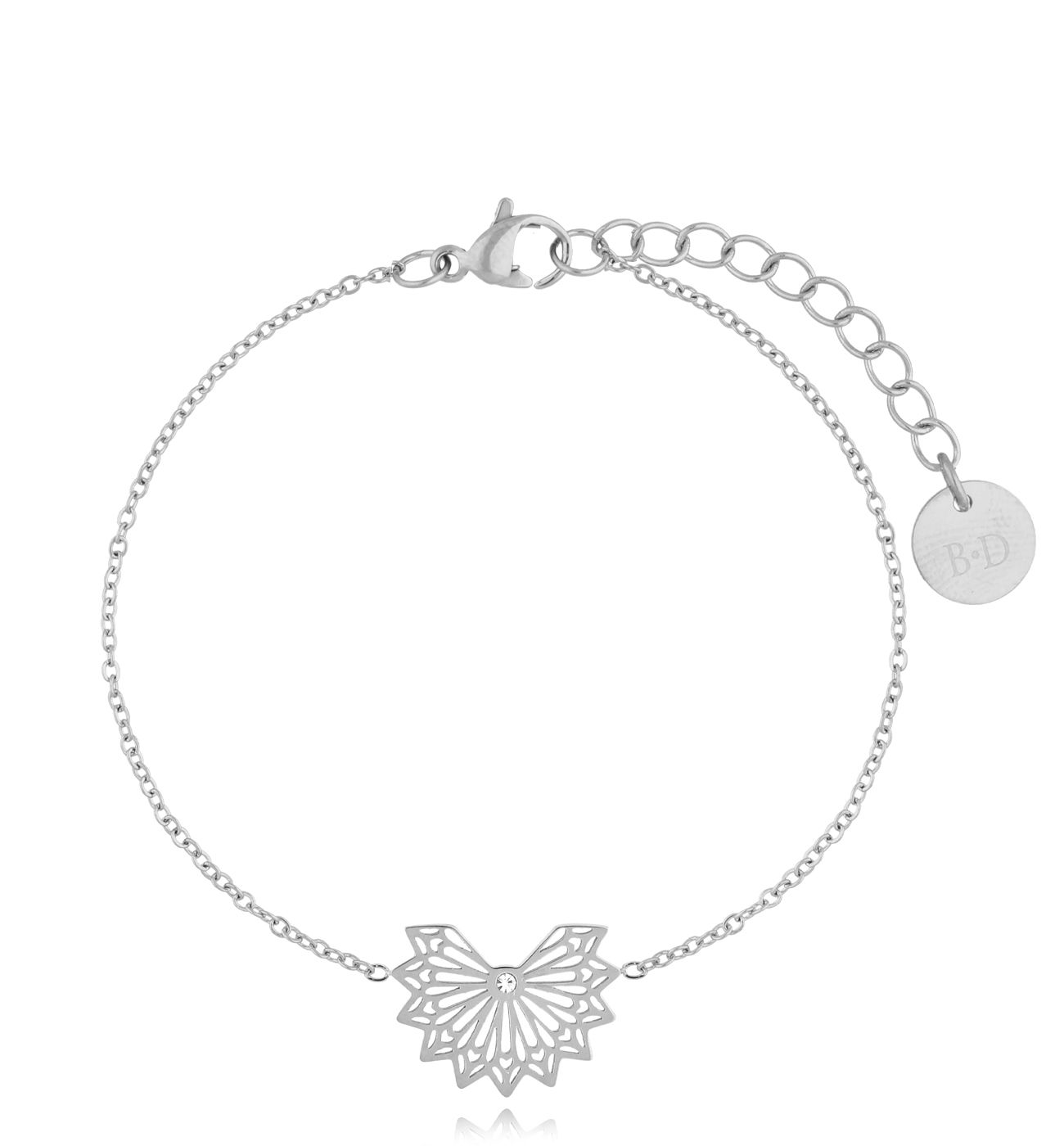 Bransoletka srebrna Fan BSA0473
