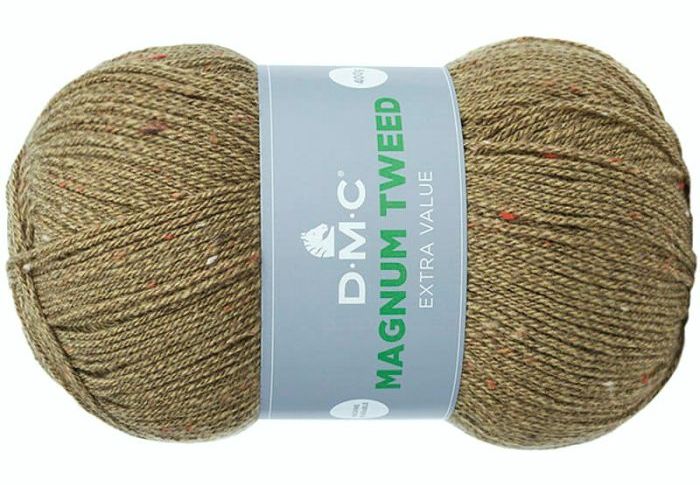 włóczka MAGNUM TWEED DMC kol. 695 / khaki 400gr