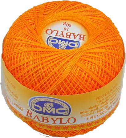 DMC babylo 10 kol. 3375 ostry pomarańczowy 50 gr. / 267 m.