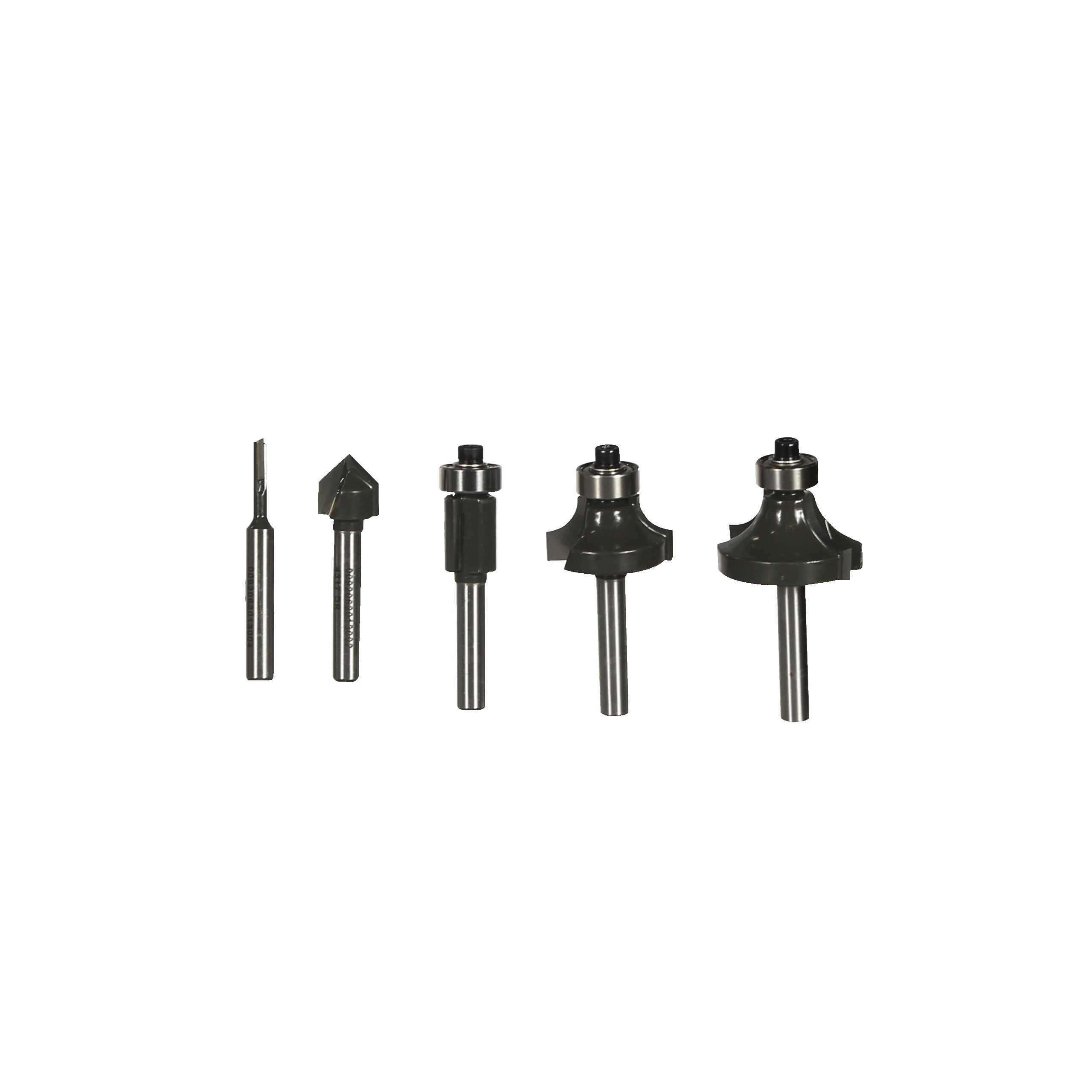 Zestaw frezów górnowrzecionowych 6 mm (5 szt)