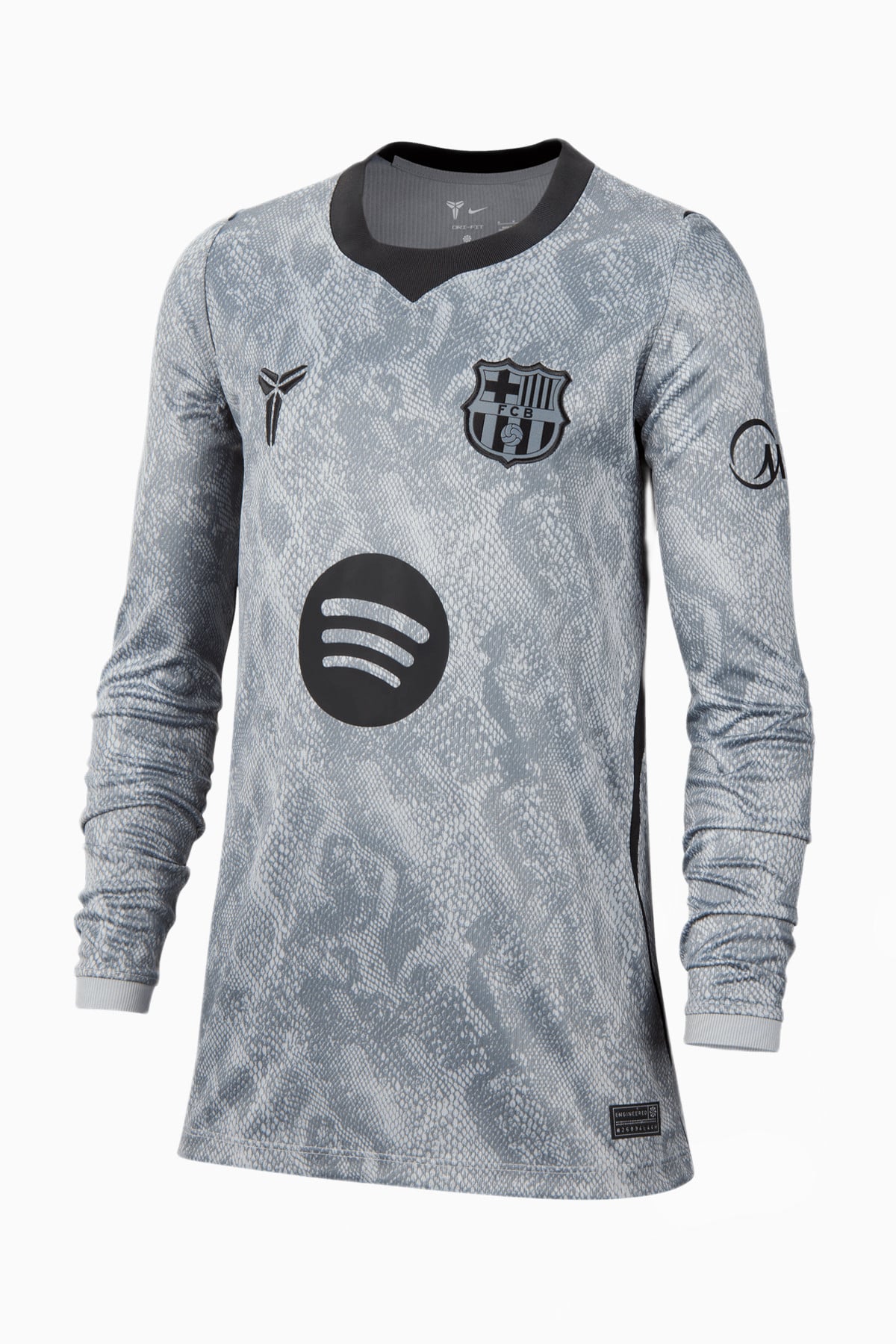 Koszulka z długim rękawem Nike FC Barcelona x Kobe 26/27 Goalkeeper Stadium Junior - Szary