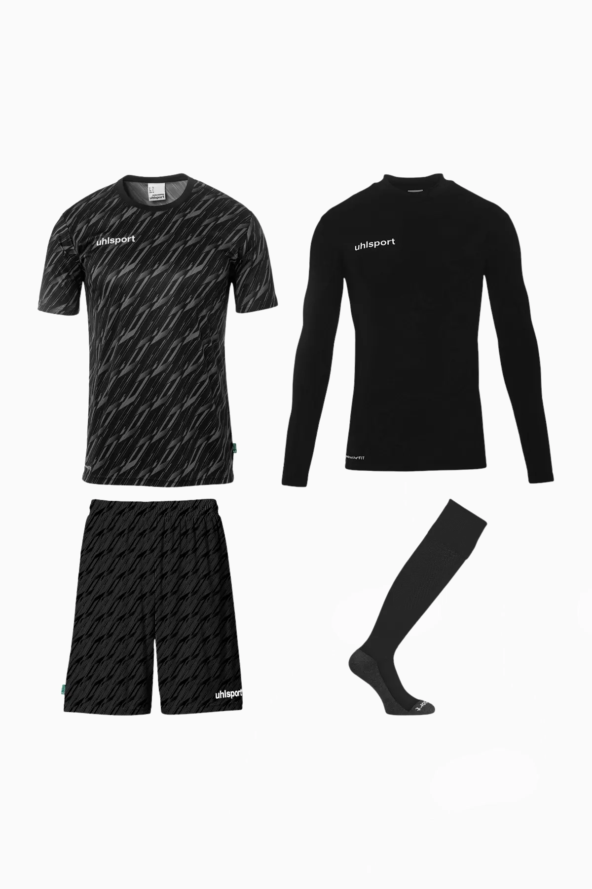 Komplet Uhlsport Progressive Goalkeeper Junior - Czarny