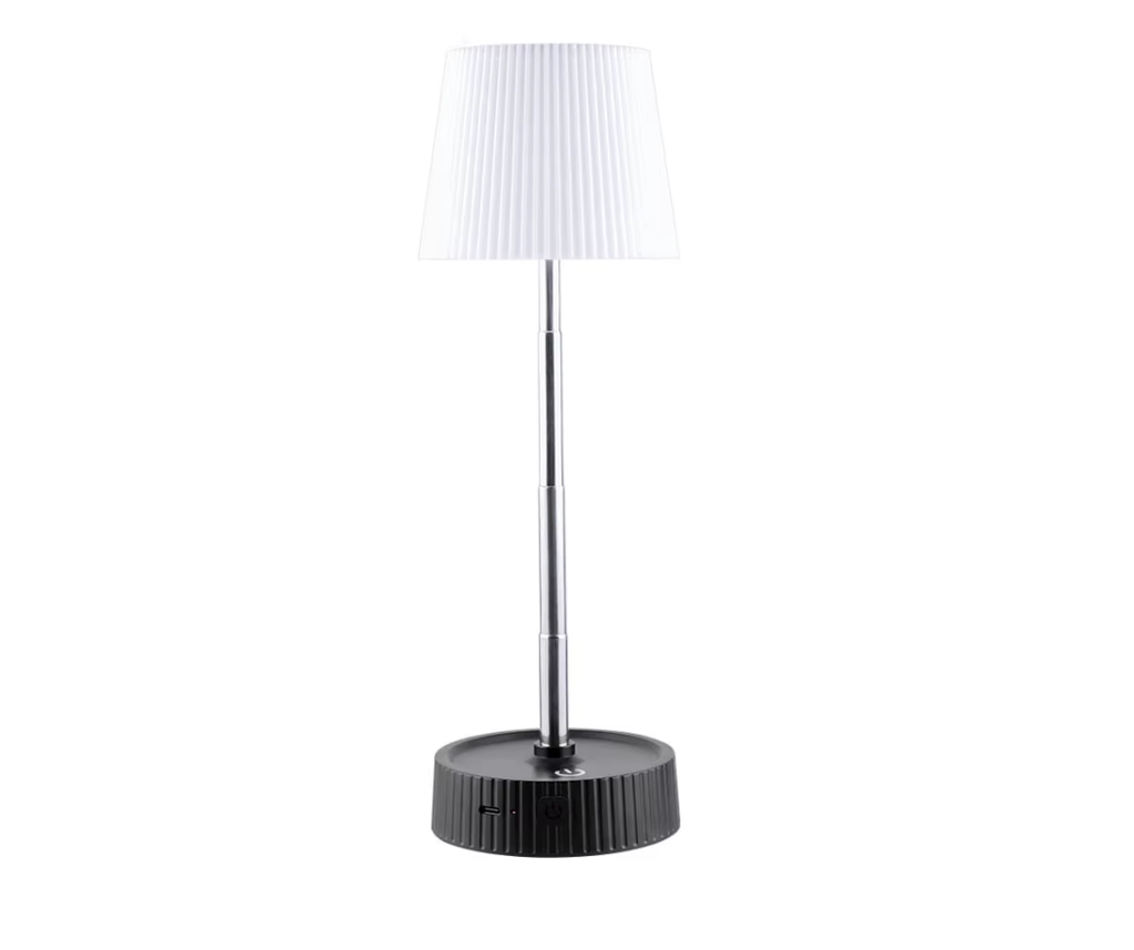 Lampka biało-czarna LED USB 17cm + akumulator