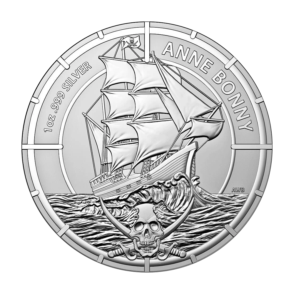Srebrna moneta Pirate Queens: Anne Bonny 1 uncja - wysyłka 24 h! - Mennica Skarbowa