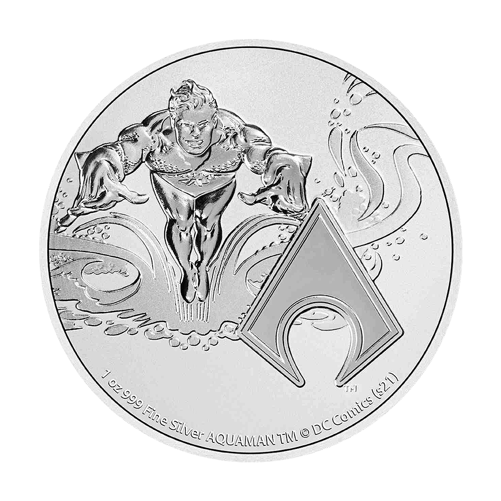 Srebrna moneta Aquaman 1 uncja srebra - wysyłka 24 h! - Mennica Skarbowa