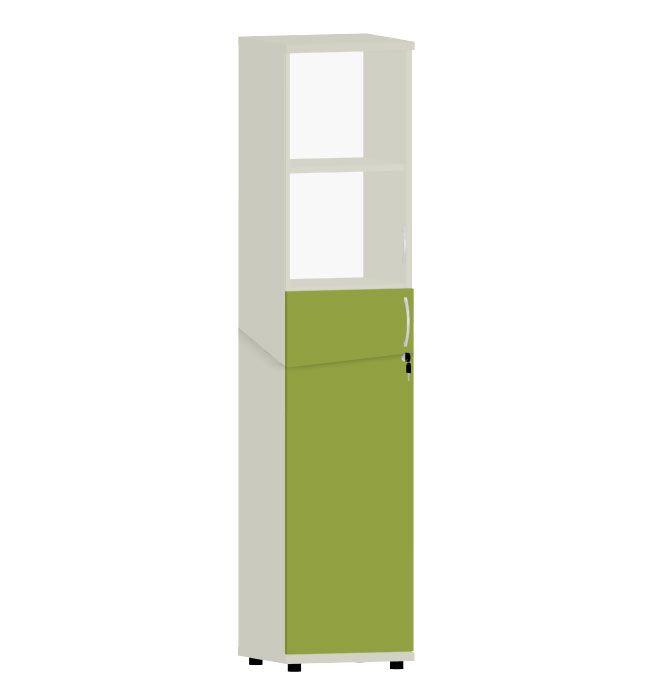 HEBE TS531 regał z witryną 40,2x40x184,1h