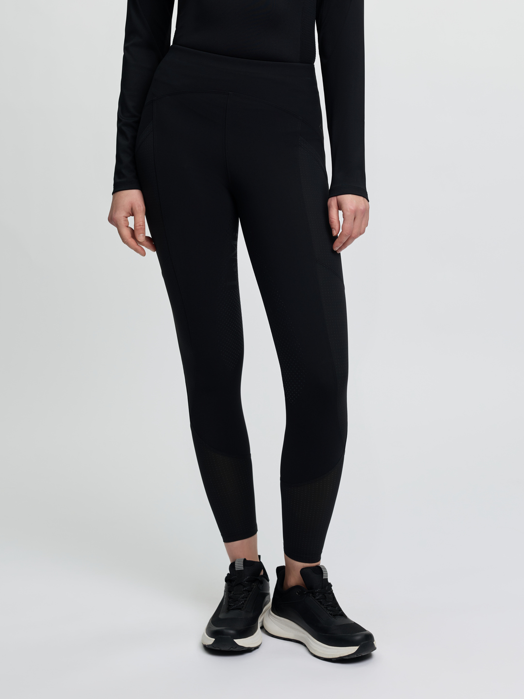 LeMieux legginsy jeździeckie Airflow Black