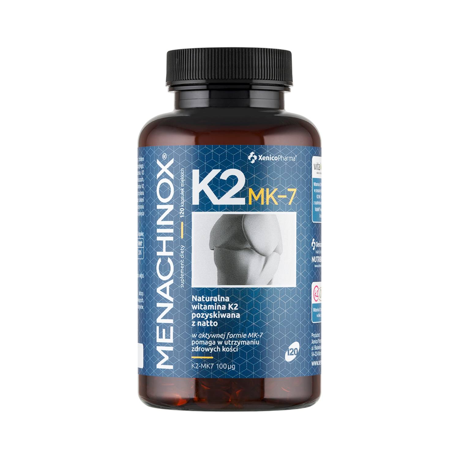 Menachinox k2, 120 kapsułek