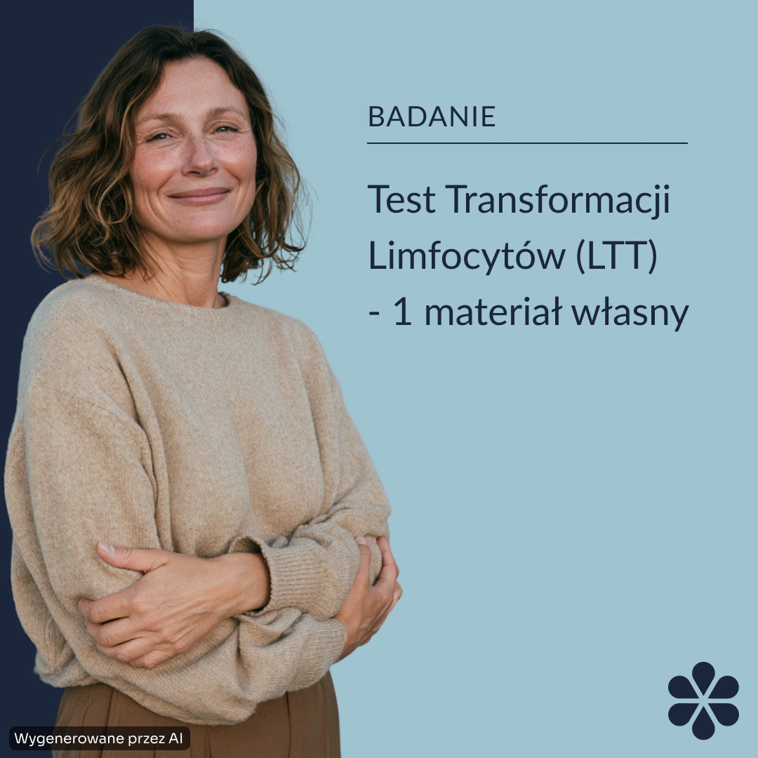 Test Transformacji Limfocytów (LTT) - jeden materiał własny