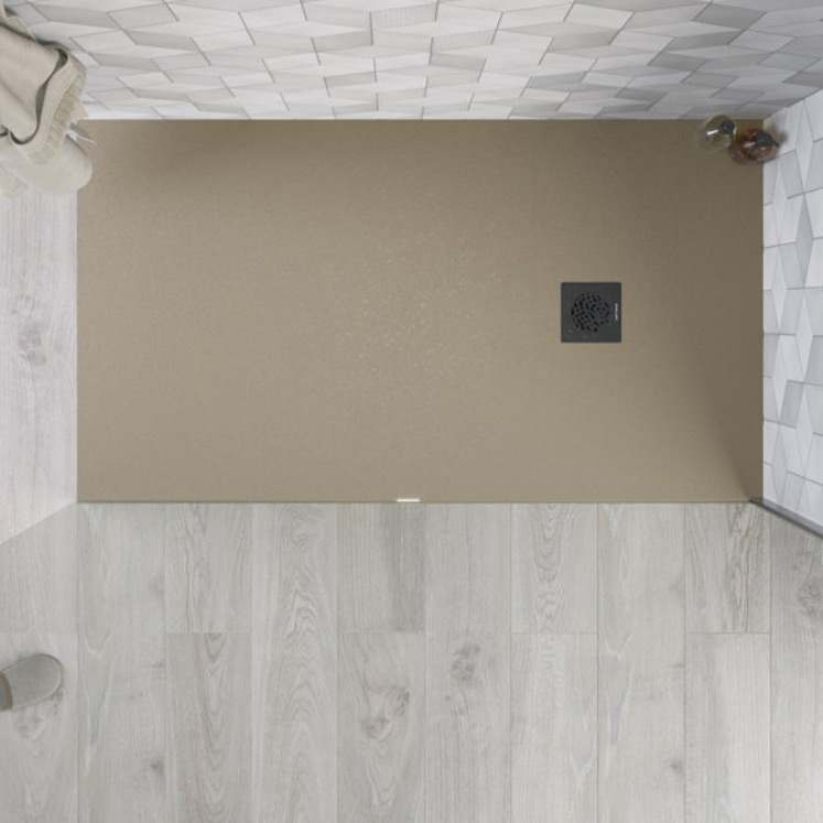 Excellent Arda brodzik 140x90 cm prostokątny kompozyt cappucino BREX.1503.140.090.CAN