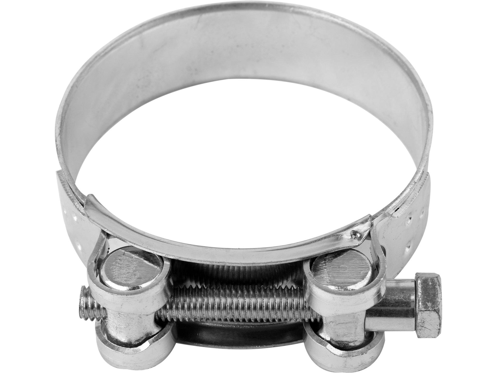 Obejma śrubowa zaciskowa VOREL gbs 80-85mm w1 stal ocynkowana mocna 73805
