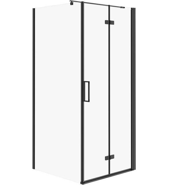 CERSANIT Kabina prysznicowa kwadratowa JOTA prawa czarna 90x90x195 sz