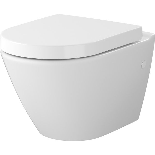 MITO Cersanit Miska podwieszana MESTO oval z deską WRAP duroplast wo