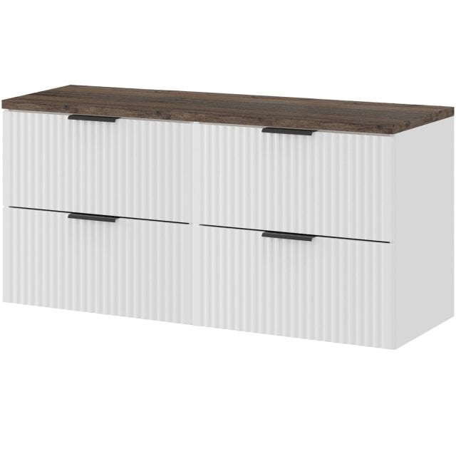 COMAD Zestaw mebli ADEL WHITE 2 szafki z blatem SANTA FE VINTAGE 120