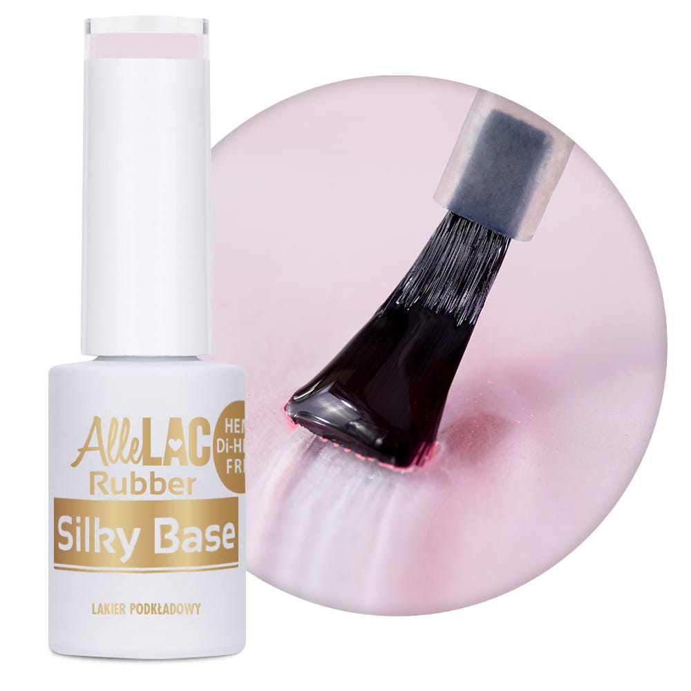 Rubber Silky Base AlleLac Ballerine Nr 1 baza twarda kauczukowa HEMA/Di-HEMA Free 5 g