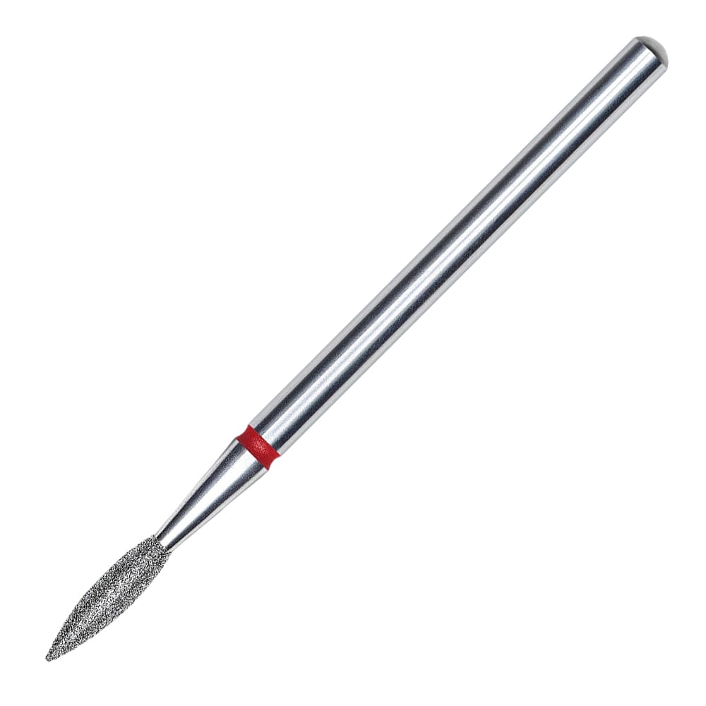 Frez diamentowy płomyk ostry czerwony Staleks Expert 2,1/8mm