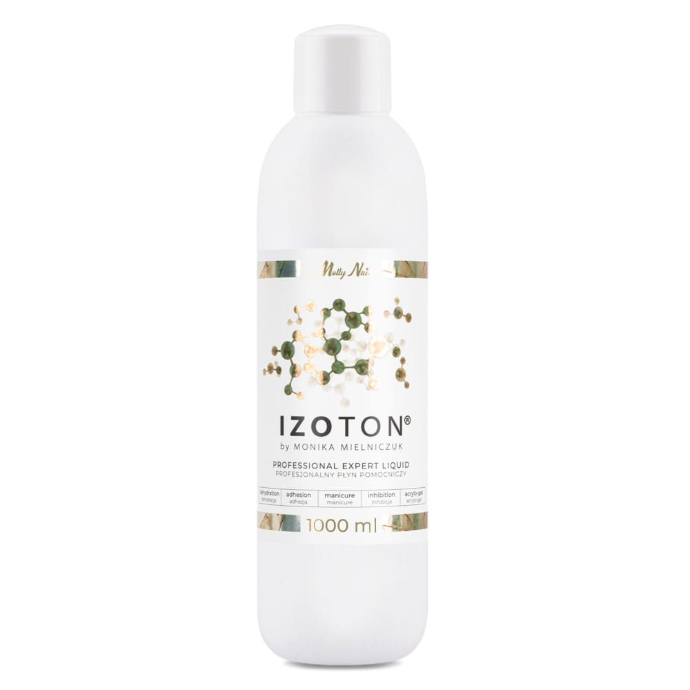 IZOTON by Monika Mielniczuk Molly Nails profesjonalny płyn pomocniczy dehydratacja adhezja manicure inhibicja acrylo-gel 1000ml