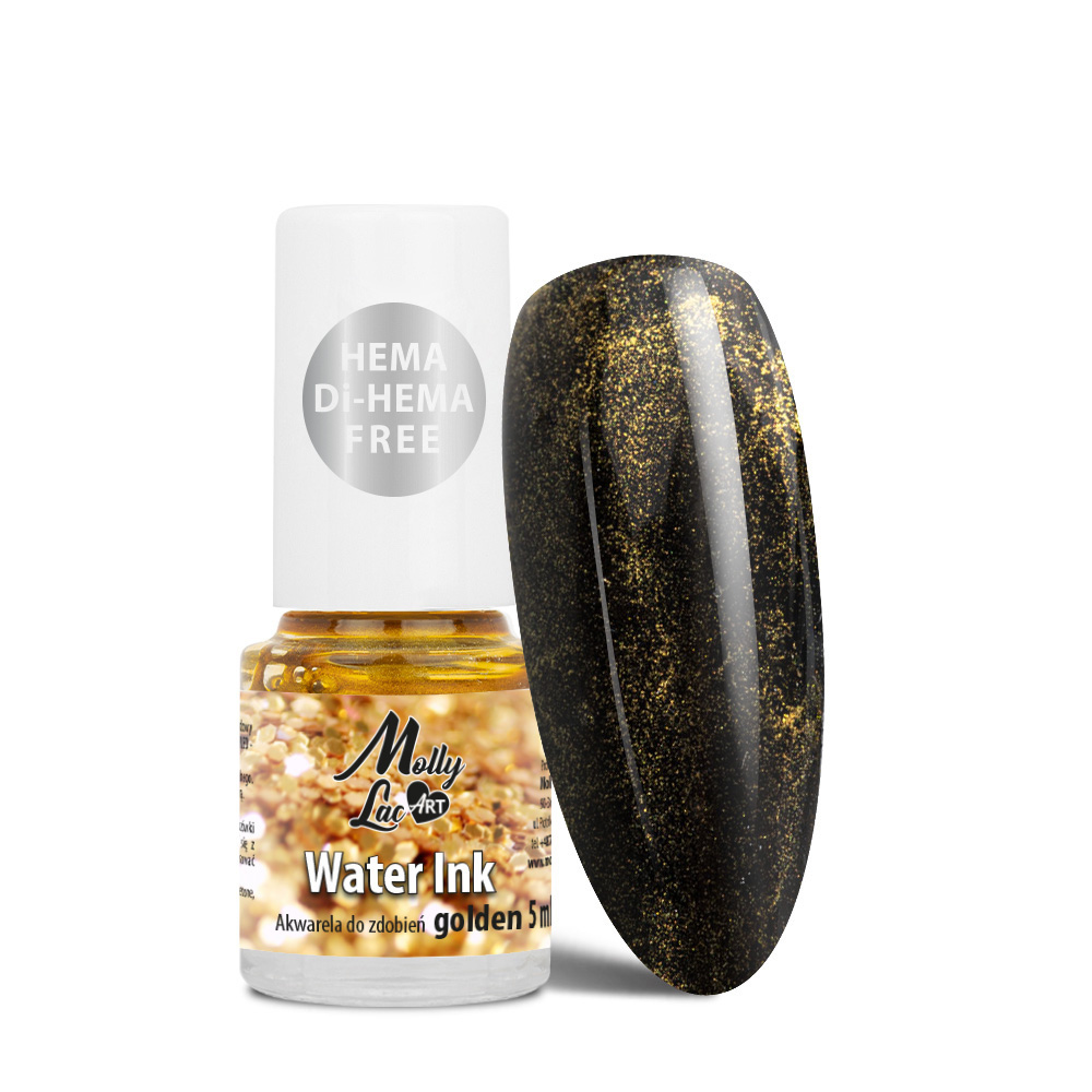 Water Ink MollyLac ART akwarela do zdobień Golden HEMA/Di-HEMA Free