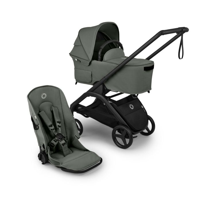 Bugaboo Dragonfly Plus - wózek głęboko-spacerowy-Black-Forest Green