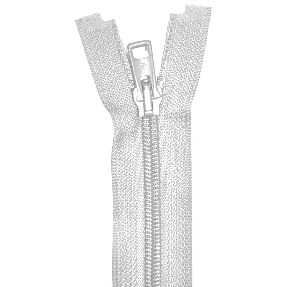 Zamek spiralny stały 18-20cm kol. biały