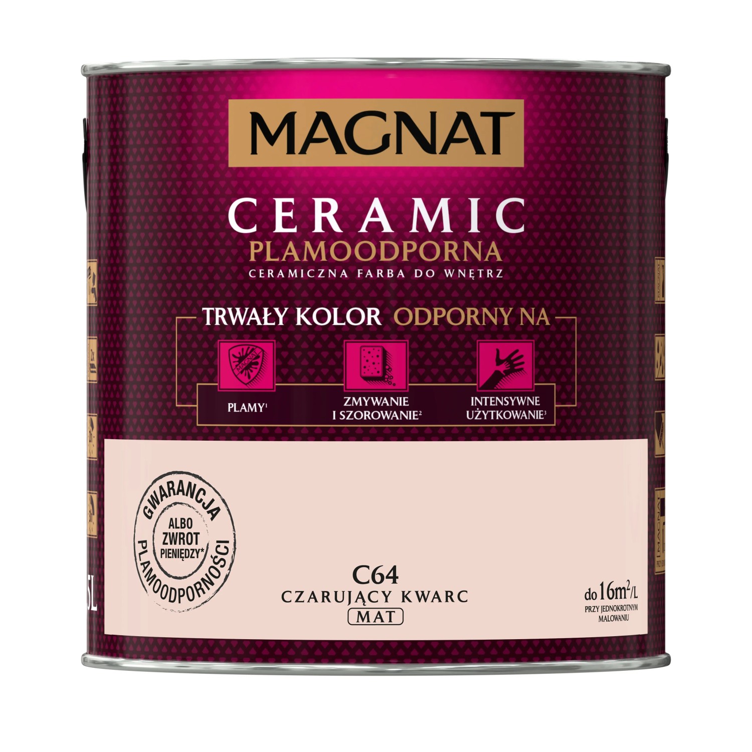 MAGNAT Ceramic Farba plamoodporna czarujący kwarc 2,5 l