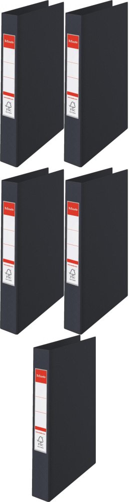 Segregator A4 Esselte Vivida, 42 mm, 2 ringi, do 190 kartek, 30% PP z recyklingu, czarny