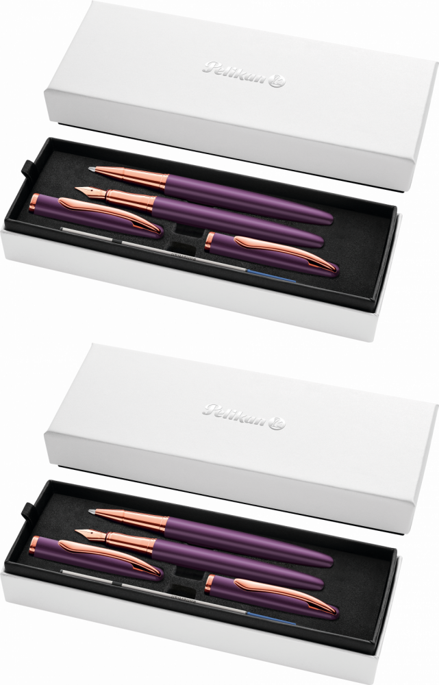 Pelikan Jazz Noble Elegance Viola – zestaw do pisania (pióro wieczne + pióro kulkowe)