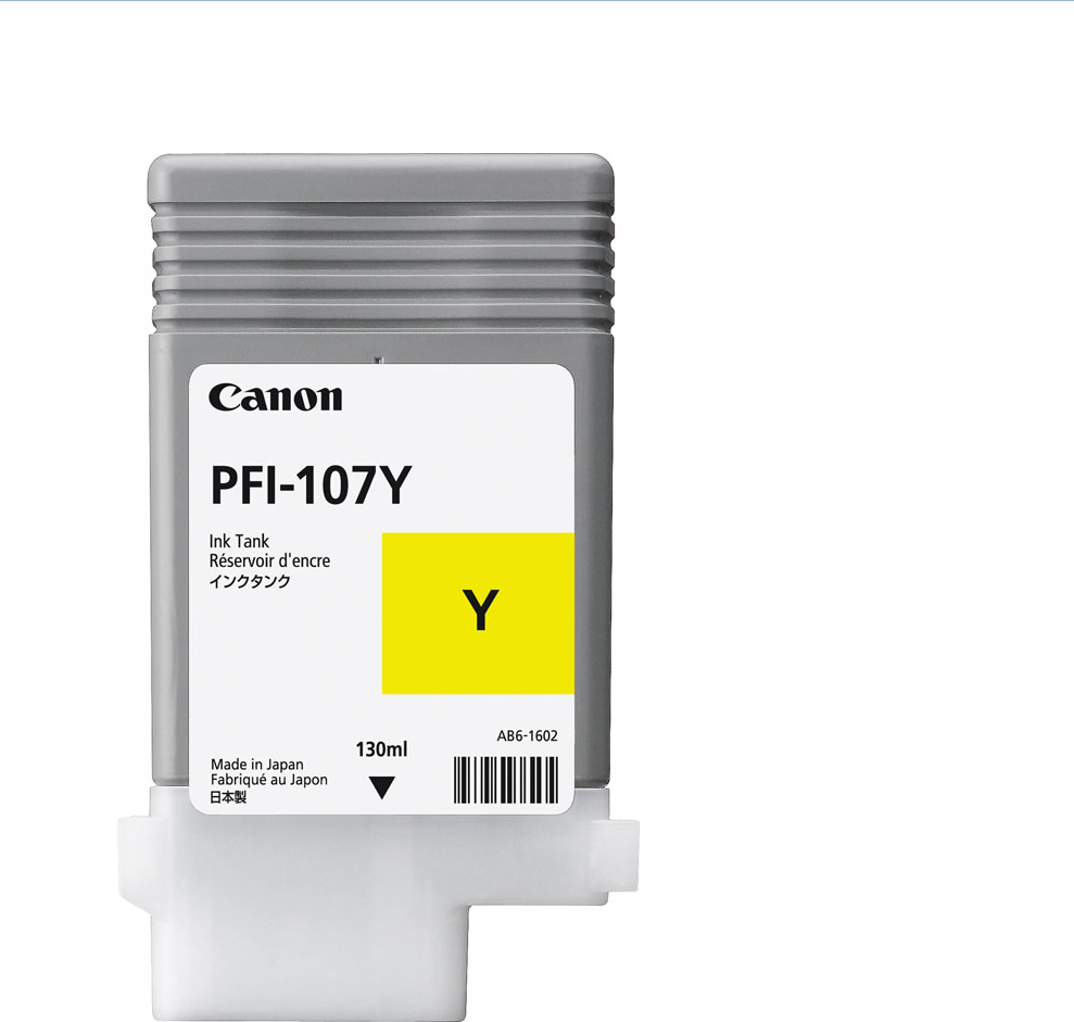 Tusz Canon PFI-107Y (6708B001) 130 ml żółty