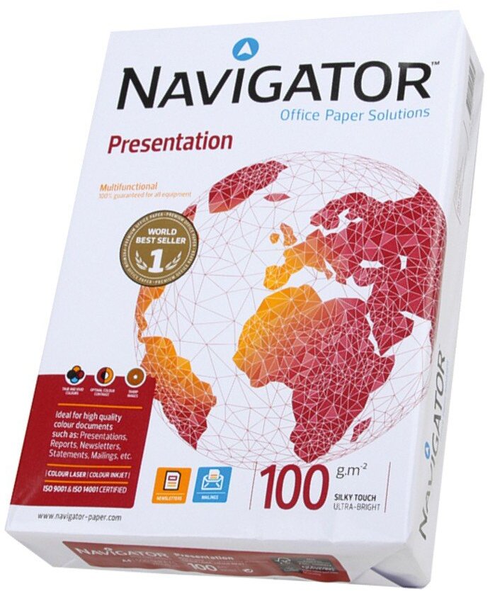 Navigator Presentation Papier ksero A4 100 g/m2 500 arkuszy biały