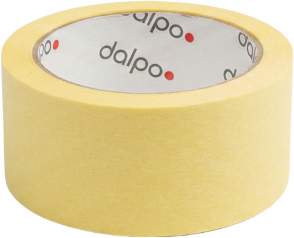 Taśma malarska Dalpo 48 mm x 33 m żółta papierowa