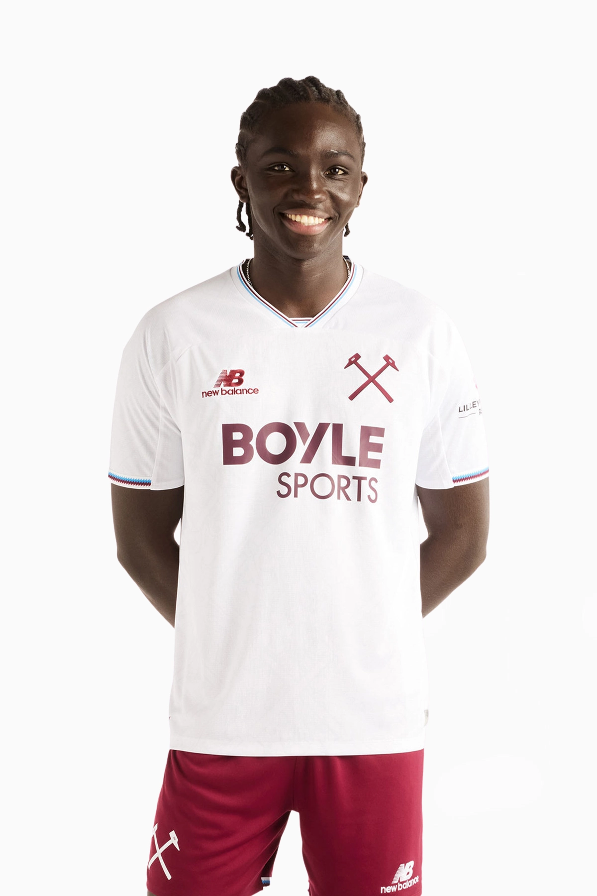 Koszulka New Balance West Ham United F.C. 26/27 Wyjazdowa Replica - Biały