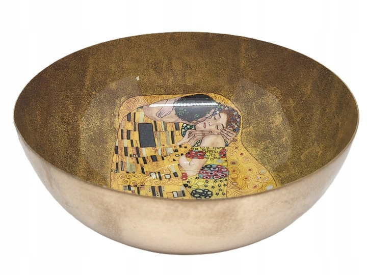 Miska KLIMT pocałunek - kremowa fi 16,5cm