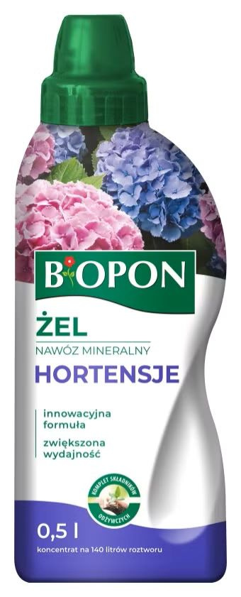 Hortensja Mineralny żel BIOPON 0,5 L