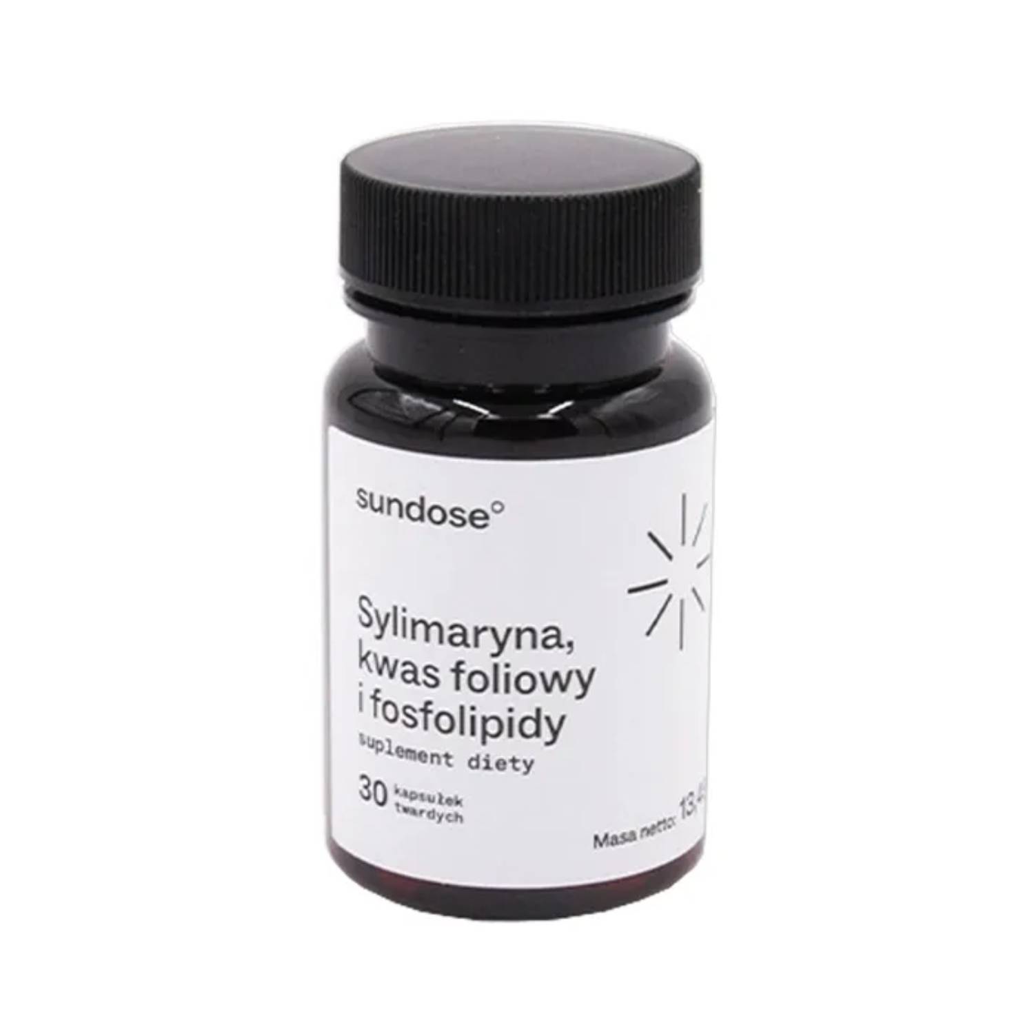 Sundose sylimaryna, kwas foliowy i fosfolipidy, 30 kapsułek