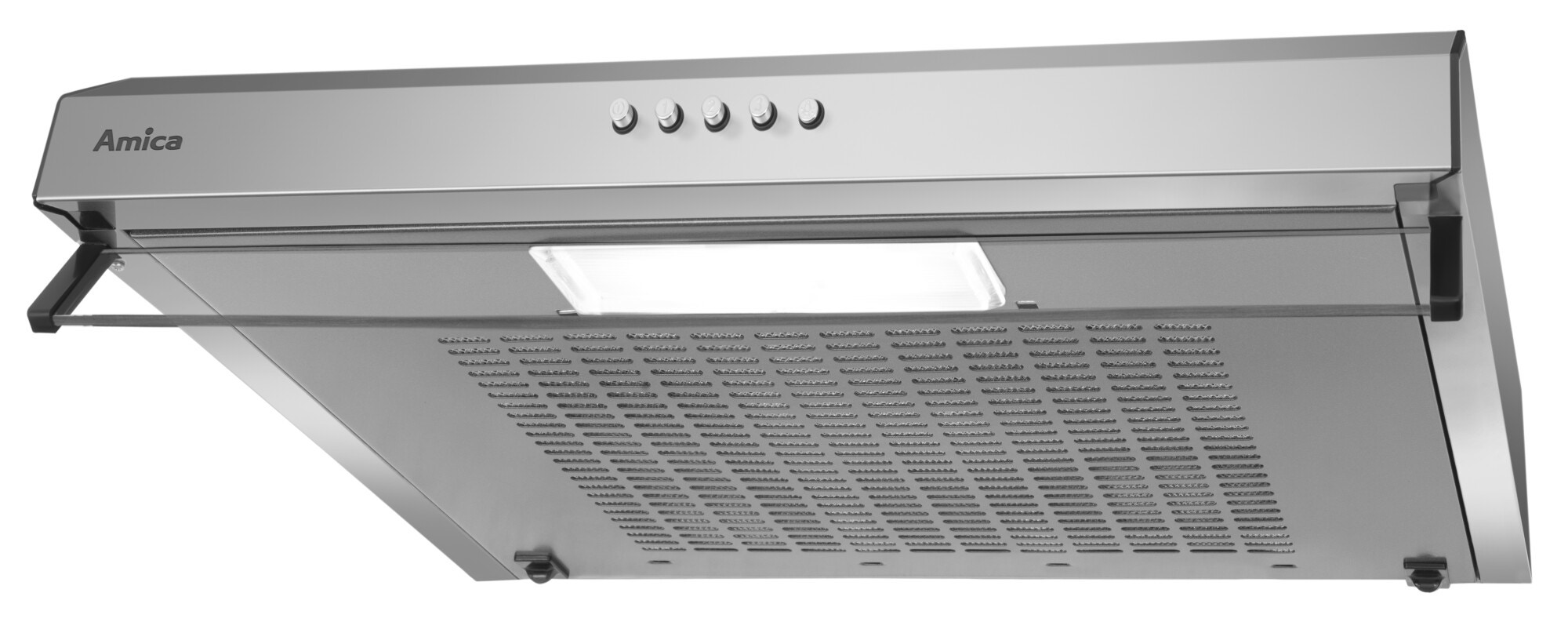 Okap Amica OSC6232I Inox 60 cm Rodzaj sterowania: Przyciski Tryb pracy: Wyciąg/Pochłaniacz