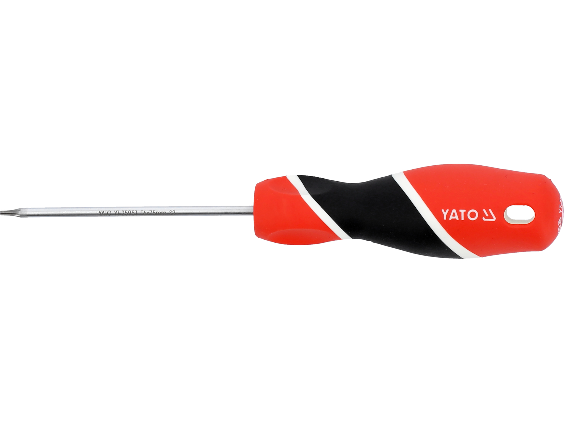 Wkrętak precyzyjny YATO TORX t6x75mm magnetyczna końcówka stal s2 YT-25951