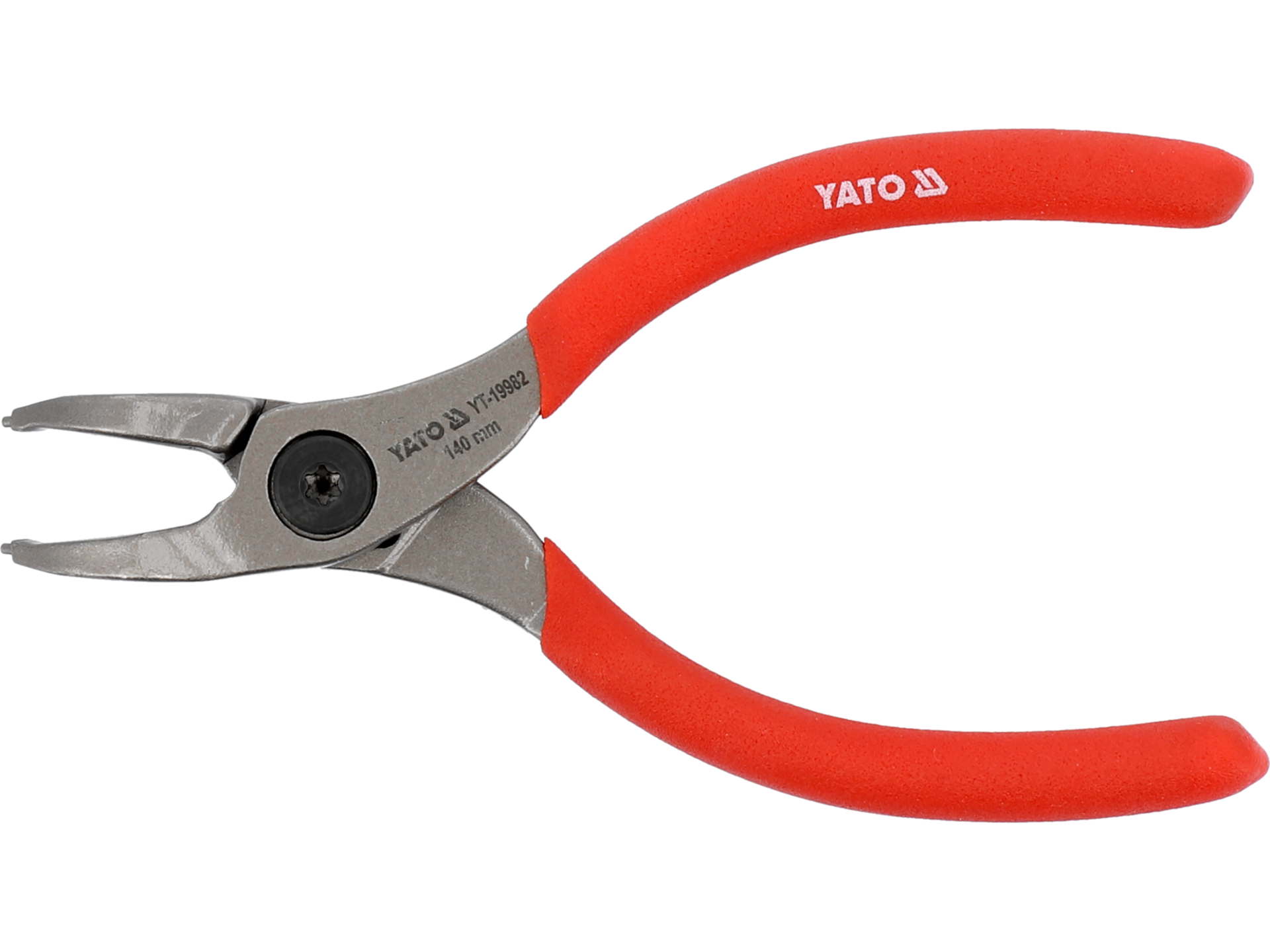 Szczypce segera wewnętrzne YATO wygięte 140mm do pierścieni YT-19982