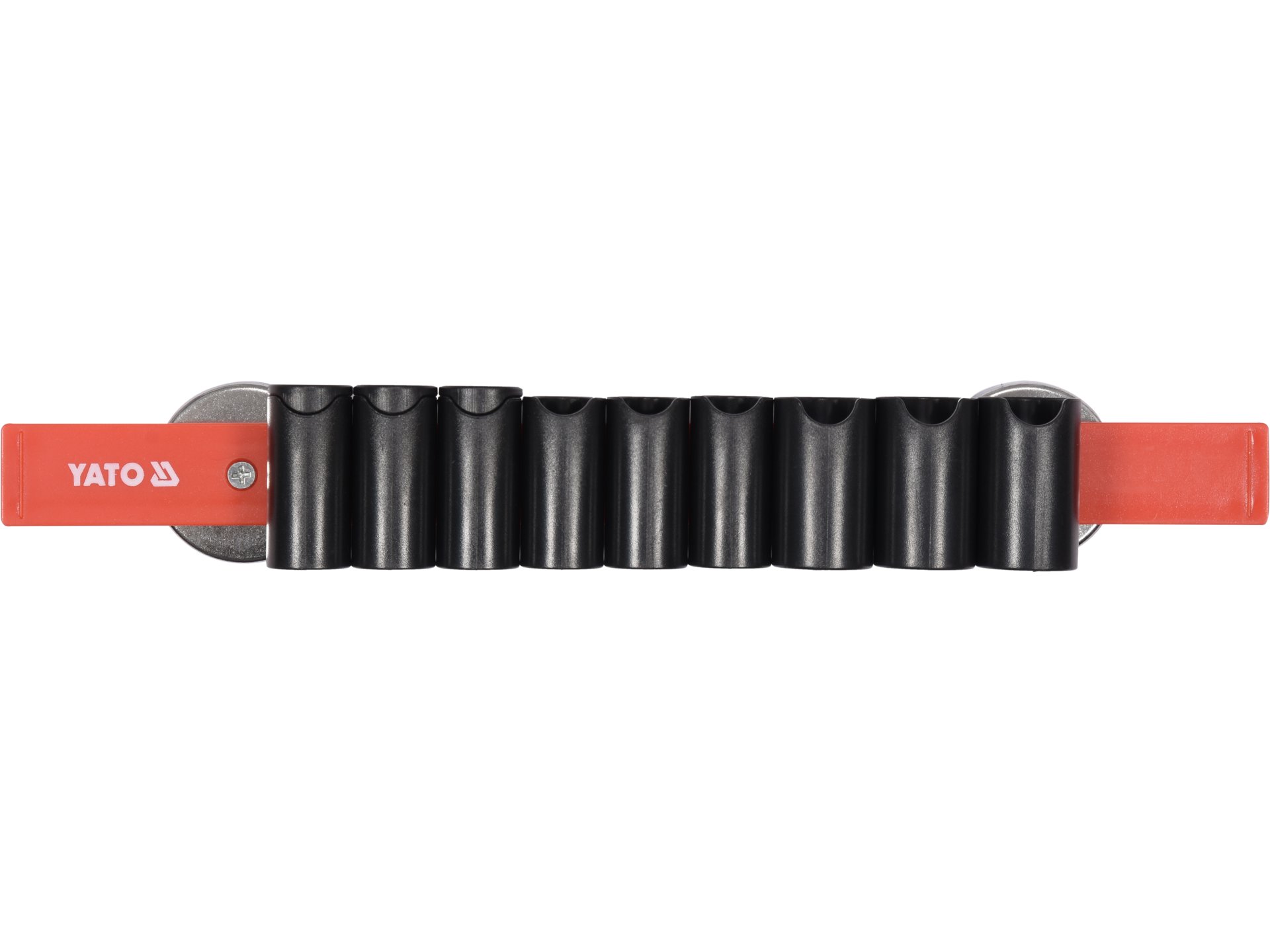 Uchwyt magnetyczny na narzędzia YATO listwa 350mm 9 gniazd YT-08354